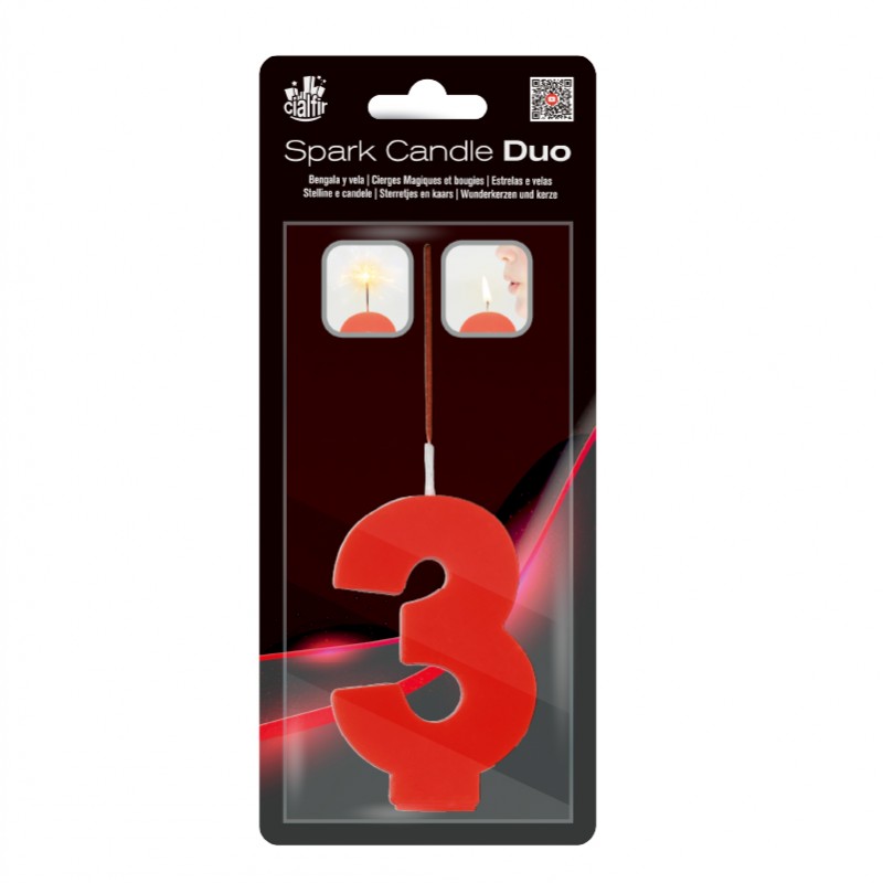 Spark Candle DUO Nº3 RED