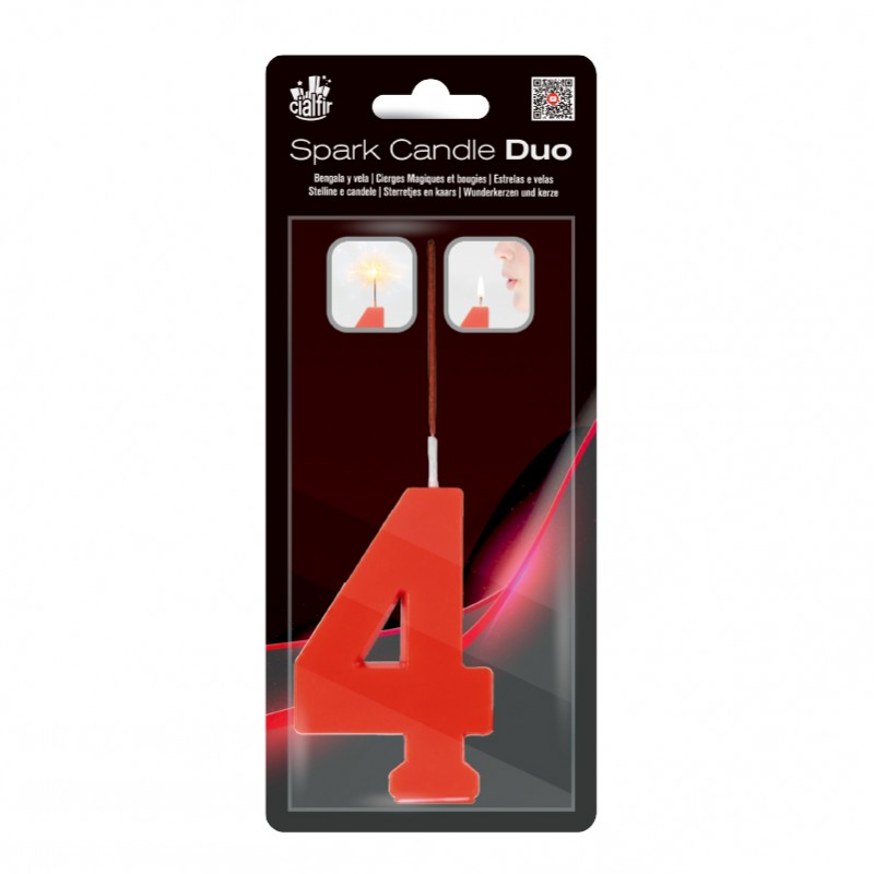 Spark Candle DUO Nº4 RED