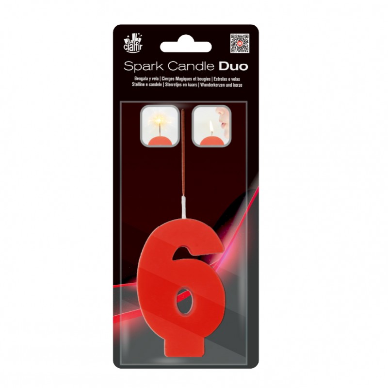 Spark Candle DUO Nº6 RED