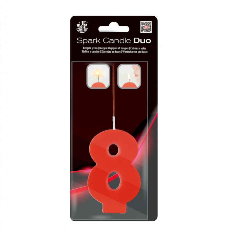 Spark Candle DUO Nº8 RED